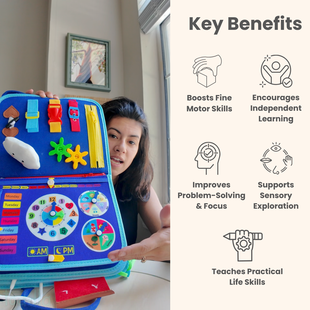 Planetoda™ ™ Montessori Busy Board